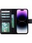 Apple iPhone 15 Pro Uyumlu Deri Cüzdanlı Kılıf Mwwn Rst1 Siyah 2