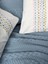 Cotton Box Aura Çift Kişilik Pike Takımı Pebble Indigo 2