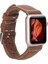 Apple Watch Uyumlu Deri Kordon 42-44-45MM Nm1-As2 Taba 5