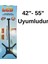 42-55" Televizyon Tavan Askı Aparatı 360° Dönebilir 70 kg Kapasiteli Kademe Ayarlı 1