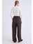 Düğme Detaylı Geniş Paça Pantolon 2