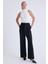 Yüksek Bel Beli Kemerli Pantolon 1