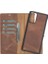Samsung Galaxy Note 20 Uyumlu Deri Cüzdanlı Kılıf G2 Kahve 1