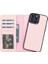 Apple iPhone 13 Pro Max Uyumlu Deri Cüzdanlı Kılıf Nu2 Pembe 1