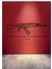 Ak-47 Tüfek Desenli Siyah Metal Duvar Süsü 2