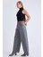 Düğme Detaylı Geniş Paça Pantolon 3