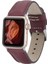 Apple Watch Uyumlu Deri Kordon 42-44-45MM Fl6 Bordo 5