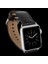 Apple Watch Uyumlu Deri Kordon 42-44-45MM Kroko Siyah 2