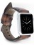 Apple Watch Uyumlu Deri Kordon 42-44-45MM SM26 Kahve 5