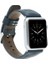 Apple Watch Uyumlu Deri Kordon 38-40-41MM Snb Lacivert 5