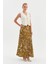 Taş Baskı Saten Maxi Etek 2