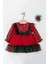 Kız Bebek Yılbaşı Konsept Tütü Etekli Kırmızı Elbise 1
