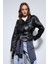 Siyah Kemerli Suni Deri Mont 7