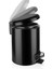 Paslanmaz Pedallı Çöp Kovası Siyah 12 Lt (000302-3) 1