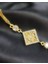 925 Ayar Gümüş Gold Baklava Model Bileklik 1
