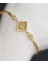 925 Ayar Gümüş Gold Baklava Model Bileklik 2