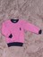 Mtxdpn 1-7 Yaş Armalı Bisiklet Yaka Lacivert Biyeli Sweatshirt Pembe (Beden: 5) 1