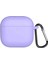 Airpods 4 Kılıf Askılı Mat Silikon Lila [airpods 4 ile Uyumlu Kılıf - Lila] 1