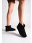 Jolıe Bağcıksız Düz Taban Içi Kürklü Kısa Süet Kadın Bot Sst - Siyah 2