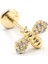 Arı Figürlü Zirkon Taşlı Tragus Piercing – Gold | Hipoalerjenik, Uzun Ömürlü 1