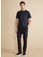Normal Bel Düz Paça Standart Lacivert Erkek Pantolon BBFW25MPT023 1