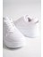 Alessı Bağcıklı Ortopedik Taban Kadın Sneaker Spor Ayakkabı Cbt - Beyaz 5