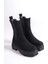 Lora Bağcıksız Lastikli Süet Ortopedik Taban Kadın Bot Sst - Siyah 4