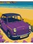 Sayılarla Boyama Seti 40X50 cm (Çıtalı) Fırça Boya Dahil Numaralı Tuval Mor Araba 6