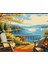 Sayılarla Boyama Seti 40X50 cm (Çıtalı) Fırça Boya Dahil Numaralı Tuval Sandalye Manzara 4