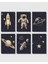 Uzay Temalı Poster Seti 6 Adet,çerçevesiz Astronot,roket,gezegen,çocuk Odası Duvar Dekoru 1