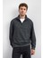 Regular Fit Yarım Fermuarlı Dik Yaka Sweat Erkek Sweat B35W12016 102 2