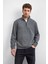 Regular Fit Yarım Fermuarlı Dik Yaka Sweat Erkek Sweat B35W12021 105 1