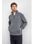 Regular Fit Yarım Fermuarlı Dik Yaka Sweat Erkek Sweat B35W12021 105 5