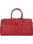 Dolly Gerçek Deri Seyahat Çantası Dokulu Kırmızı 1