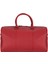 Dolly Gerçek Deri Seyahat Çantası Dokulu Kırmızı 2