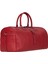 Dolly Gerçek Deri Seyahat Çantası Dokulu Kırmızı 3