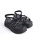 Bella Lastikli Şerit Detaylı Ortopedik Taban Kadın Sandalet Cst - Siyah 4