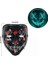 Bfs Hallowen Parti Maskesi Neon LED Işıklı Maske 3 Modlu Cadılar Bayramı Maskesi 4
