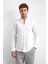 Pamuklu Regular Fit Düğmeli Yaka Uzun Kollu Gömlek Erkek Gömlek B35W20013 101 2