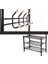 HSR04B, 18 Askılı 3 Ayakkabı Raflı, Metal, Siyah, 68,8 x 35,2 x 187 cm 3