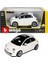 S00022106 Burago 1/24 Fiat 500 2007 Beyaz -Sun 1