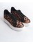 Mına Bağcıklı Ortopedik Taban Leopar Desenli Kadın Sneaker Spor Ayakkabı Tbt - Kahverengi 4