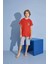 Erkek Çocuk T-Shirt Bermuda Alt Penye Süprem Bisiklet Yaka Orta Kalın Pijama TAKIMI-3930 5