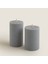 Helen Sütun Mum 6X10 cm Gri 4