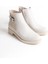 Luna Fermuarlı Lastikli Ortopedik Taban Topuklu Kadın Bot Ckt - Krem 5