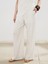 Beli Lastikli Keten Karışımlı Kadın Pantolon 2