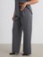 Büyük Beden Loose Fit Kadın Pileli Pantolon 2