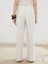 Beli Lastikli Keten Karışımlı Kadın Pantolon 4