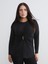 Büyük Beden Bisiklet Yaka Büzgülü Bluz 1