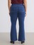Büyük Beden Flare Kadın Jean Pantolon 5